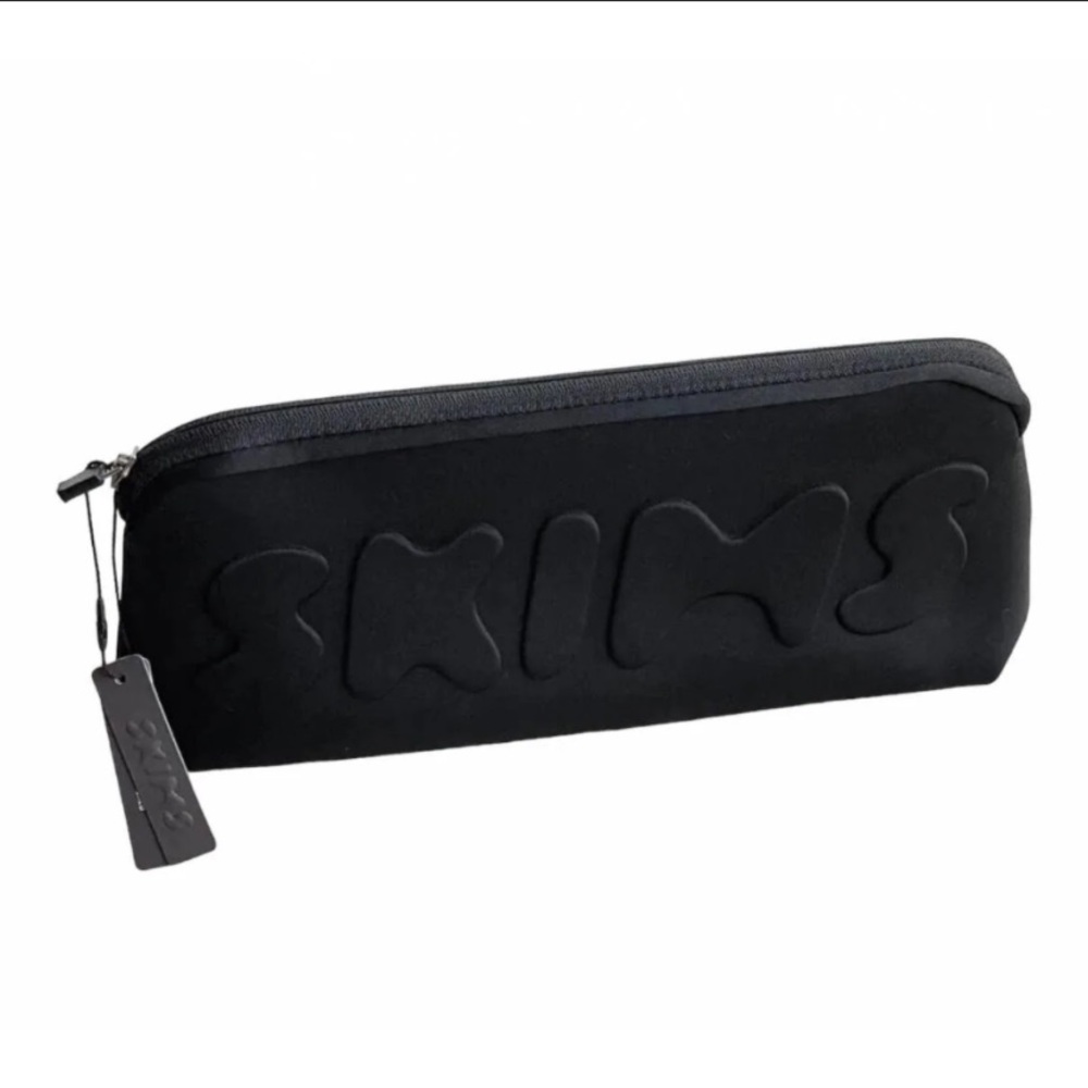 NEW Skims Neoprene Zip Pouch | Black Onyx